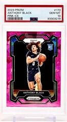 2023 Panini Prizm Anthony Black RC Pink Ice Prizm PSA 10 #170 Orlando Magic