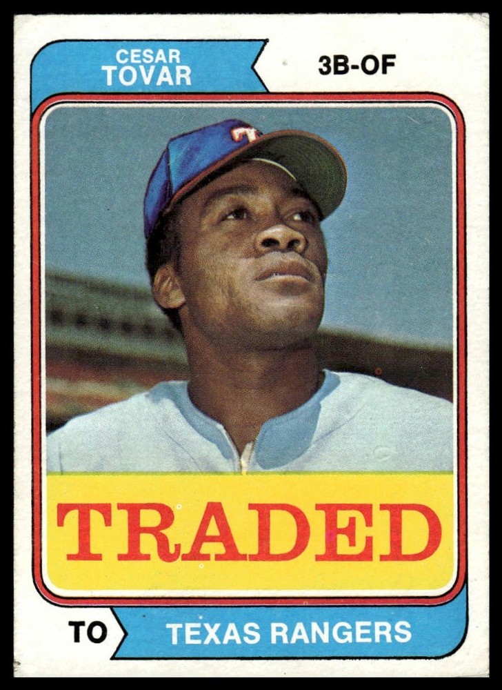 1974 Topps #538T Cesar Tovar Traded
