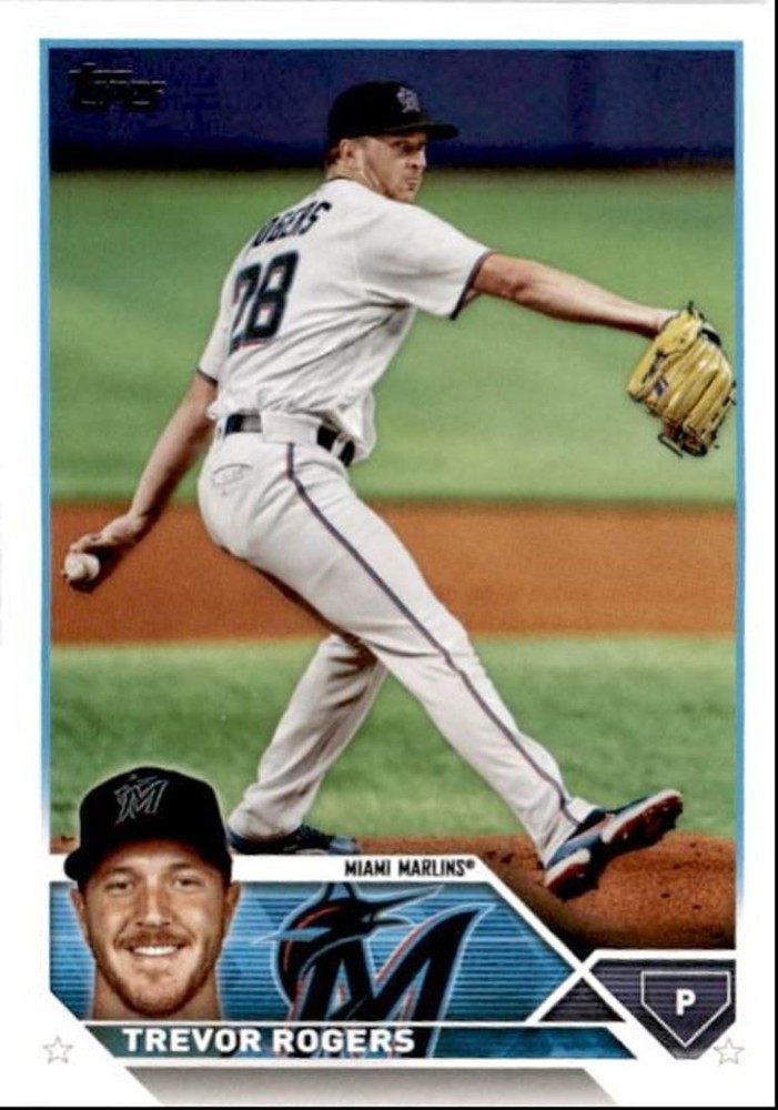 2023 Topps Baseball Cards Trevor Rogers Miami Marlins #29