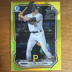 Topps Bowman Chrome Prospects 2025 Brent Iredale Pirates 1st Bowman BCP-31 /75