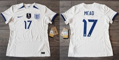 ENGLAND&rsquo;S WOMEN&rsquo;S WORLD CUP 2023 NIKE FOOTBALL SHIRT JERSEY BETH MEAD LADYS M