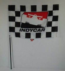 INDYCAR Series Collector Checkered Stick Flag Indianapolis 500 IMS Brickyard