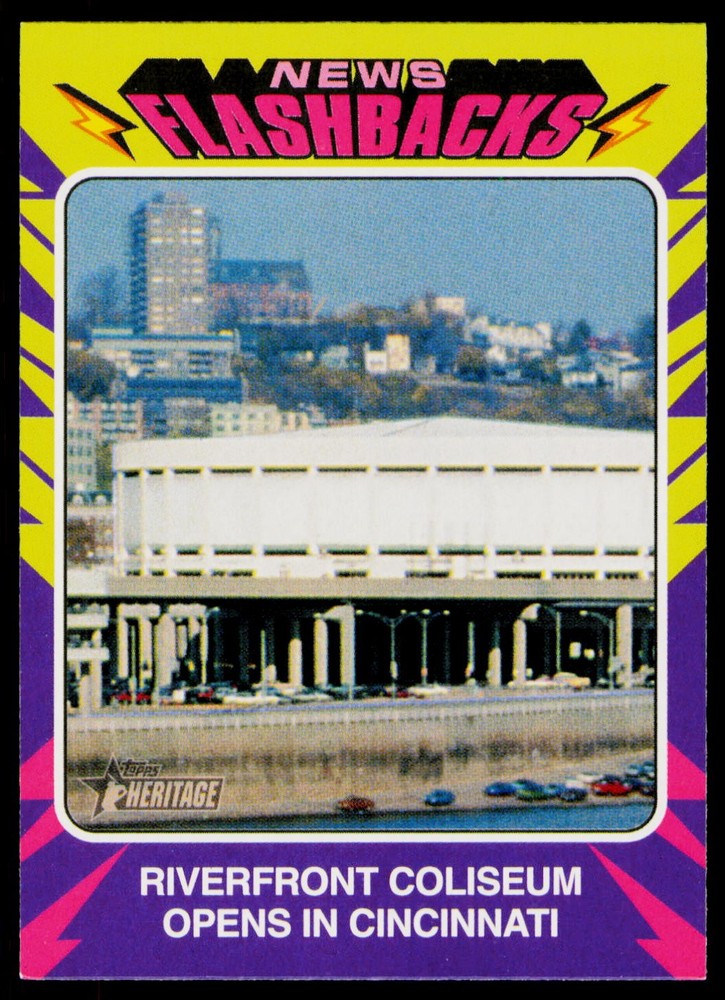 2024 Topps Heritage #NF-13 Riverfront Coliseum News Flashbacks