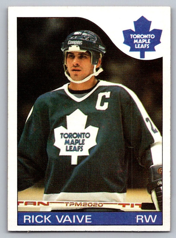 1985-86 Topps #106 RICK VAIVE Toronto Maple Leafs EX