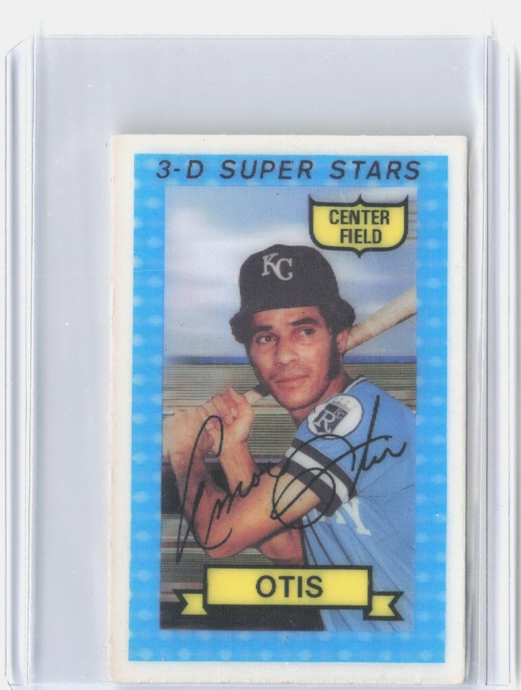 1974 Kellogg’s 3-D Super Stars #17 Amos Otis – Royals