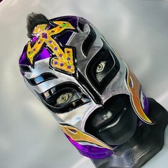 Phantom Havok Mysterio Wrestling Lucha Libre Costume Mask Mascara Luchador Gold