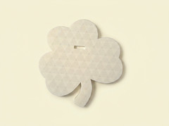 Notre Dame Fighting Irish Shamrock Wall Art 3D Sign ND Clover Shelf Desk Decor