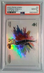 2025 Panini Prizm WNBA Color Blast #4 Sabrina Ionescu PSA 10 POP 1