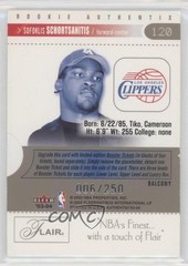 2003 Fleer Authentix Balcony Sofoklis Schortsanitis Schortsianitis Rookie RC 1u6