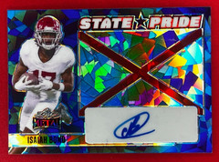 ISAIAH BOND Auto – Blue Crystal Ice State Pride #/7 2024 Leaf Metal #SP-IB1