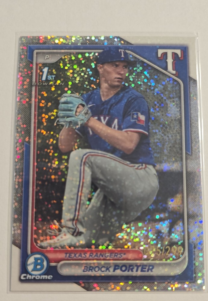 2024 Bowman – Chrome Prospects Brock Porter #BCP-36 Speckle Refractor /299 (RC)