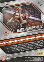 2025 Panini Prizm WNBA Blue Velocity Prizms #47 Rayah Marshall NM Near ID:83681
