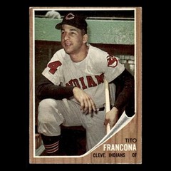 Tito Francona #97 1962 Topps Cleveland Indians Baseball Card MLB EX