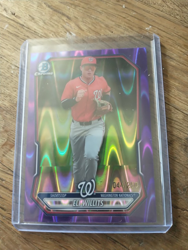 2026 Bowman Chrome Eli Willits Purple Wave Refractor / The 250