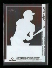 2026 Leaf Vivid Jose Anderson Clear Auto Acetate Prismatic Red #1/1 One of One!