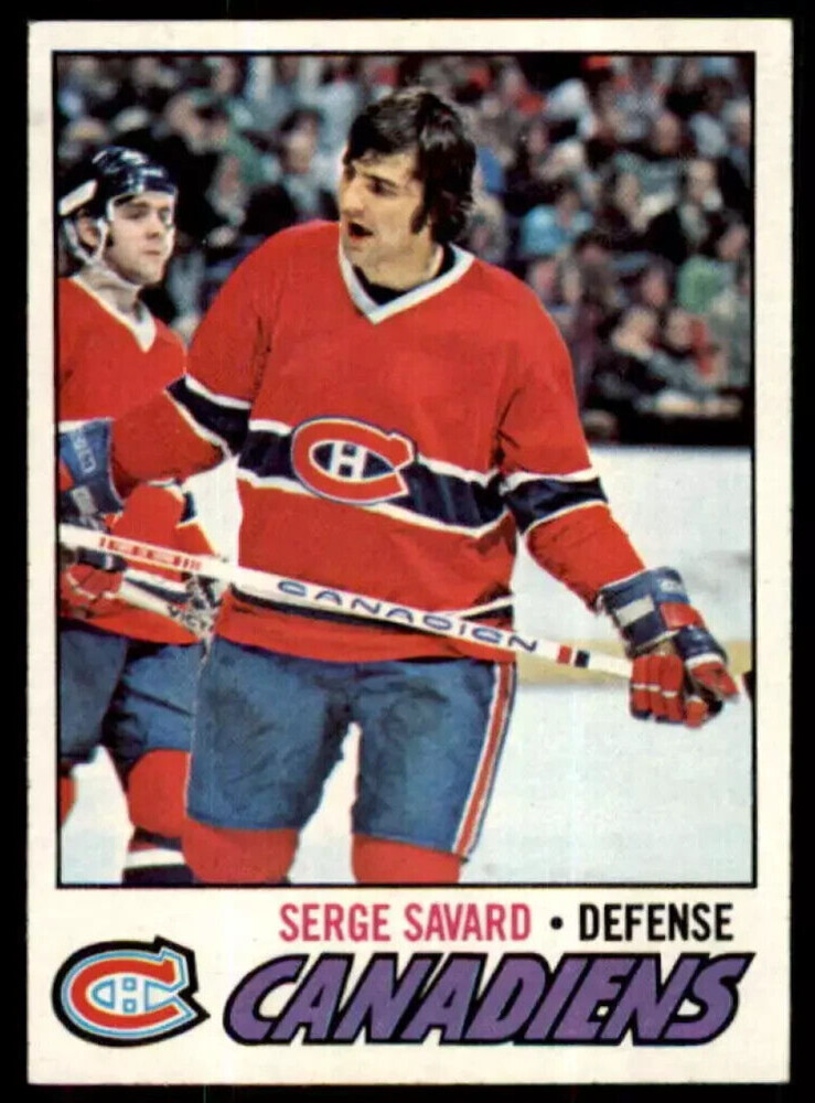 1977-78 TOPPS NHL Hockey Trading Card #45 – SERGE SAVARD, Montreal Canadiens