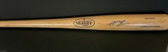 AJ Ewing New York Mets Auto Signed Louisville Slugger Bat Blonde Beckett Holo