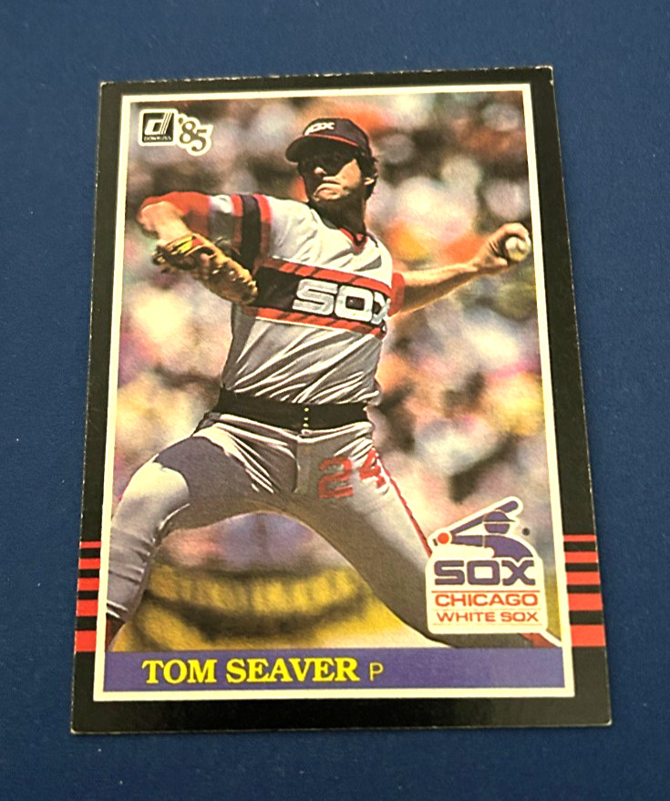 1985 Donruss Baseball Tom Seaver Error Card #424 HOF Set Break NM
