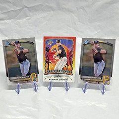 Konner Griffin 3 Card Lot – Bowman Chrome Panini Bdc-102 17