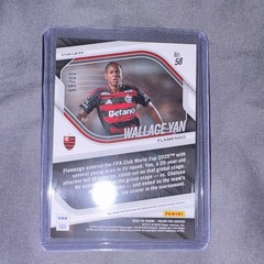 Panini 2025-26 Prizm FIFA Wallace Yan #58 Blue Pulsar Prizm RC /65 Flamengo