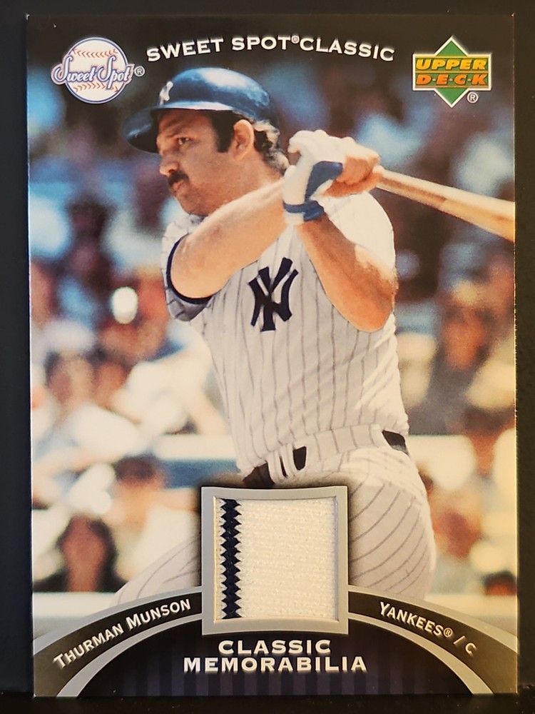 2007 Sweet Spot Classic Memorabilia Thurman Munson JERSEY YANKEES
