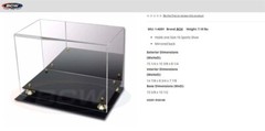 BCW Deluxe Acrylic Sneaker / Shoe / Cleat Mirror Back Display