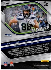 2025 Panini Prizm #297 AJ Barner Red White and Blue