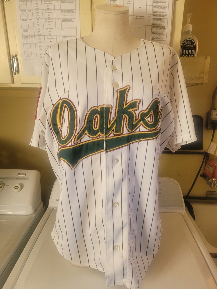 Visalia Oaks Jersey Size 42 Large Adult Rawhide (No Bobbleheads)