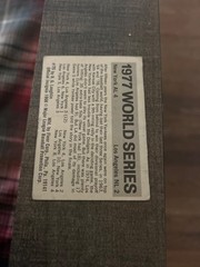 yankees vs dodgers 1977 world series topps card