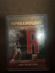 2022 Panini Donruss Elite – Spellbound Joe Burrow #SB-JB4 Green Letter R