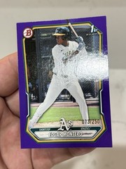 2026 Bowman Edgar Montero #BP-139 Purple Border /250 1st Prospect Athletics