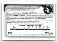 Casey Saucke 2024 Bowman Draft Sapphire Edition 1st Chicago White Sox #BDC-33