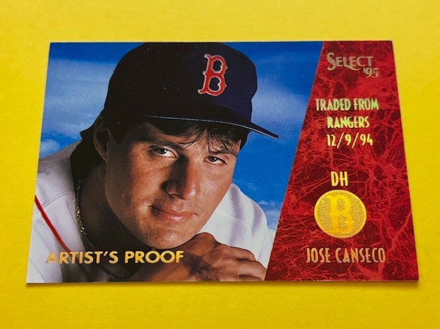 1995 Select Artist&rsquo;s Proof Jose Canseco /475 Made – Iconic Big Bopper Legend