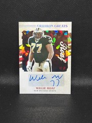Willie Roaf 2022 Panini Donruss Football Gridiron Greats Auto #GG85 Saints