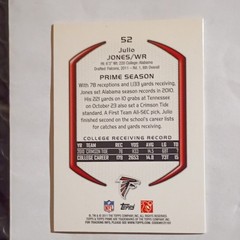 Topps 2011 Topps Prime Julio Jones Rookie #52 Serial #195/930 Falcons
