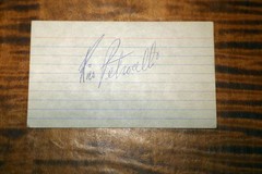 VINTAGE RICO PETROCELLI ORIGINAL AUTOGRAPH BASEBALL INDEX CARD