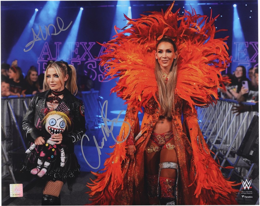 Alexa Bliss and Charlotte Flair WWE Autographed 16&Prime; x 20&Prime; Dual Photograph