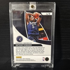 1/1 CUSTOM handmade Anthony Edwards Timberwolves Patch Card Custom