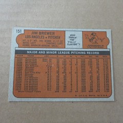 Jim Brewer 1972 Topps #151 Los Angeles Dodgers EX+