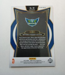 2025 WNBA PANINI SELECT MYISHA HINES-ALLEN PINK PRIZM #39 DALLAS WINGS