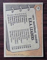 1972 Topps – League Leaders Tom Seaver, Dave Roberts, Don Wilson #91