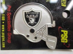 PSG Pro Specialties Group NFL Football Helmet Pin Oakland LA Las Vegas Raiders