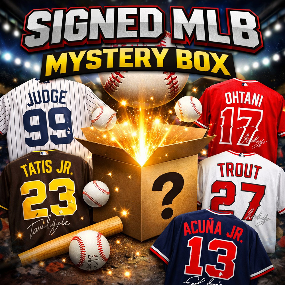 Random Autographed/Signed MLB Jersey Mystery Box with COA