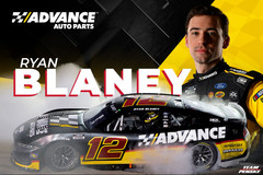 Ryan Blaney #12 2025 Advance Nascar Racing 3×5 FT Flag Wall Decore Banner
