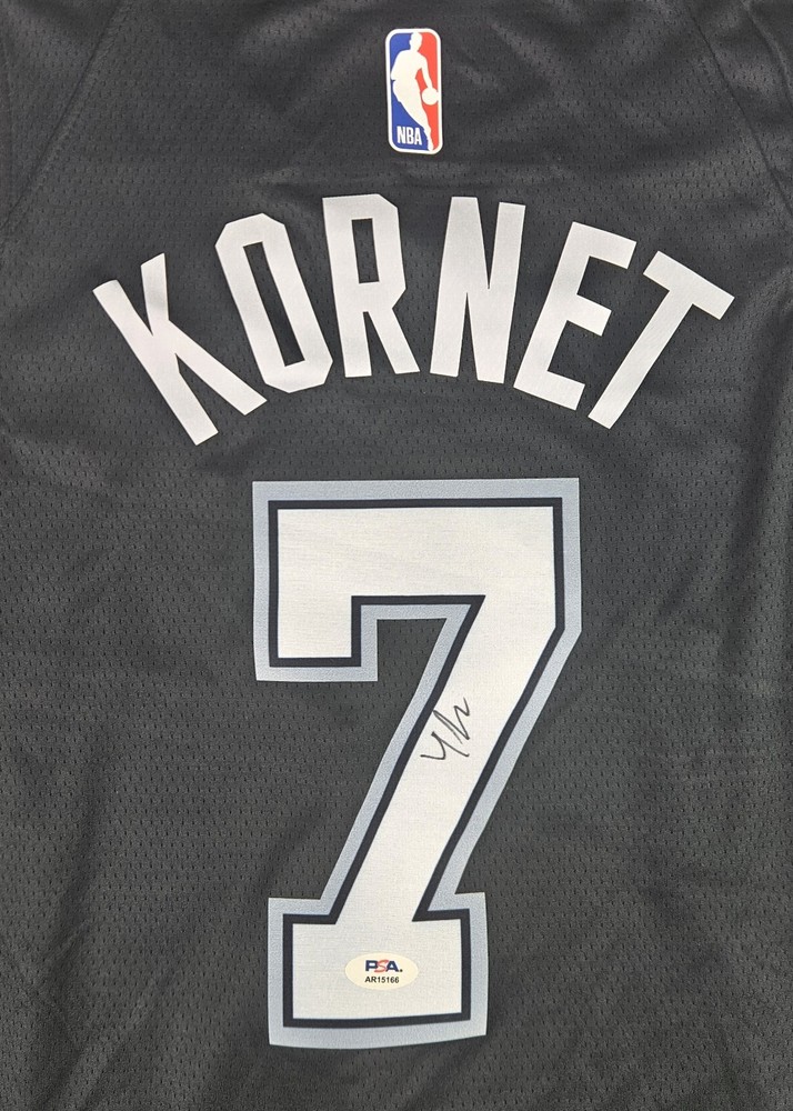 Luke Kornet Signed Autographed San Antonio Spurs Jersey PSA Certified