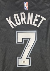 Luke Kornet Signed Autographed San Antonio Spurs Jersey PSA Certified