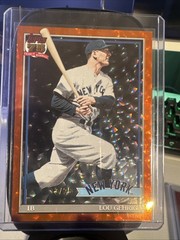 2026 Topps Series 2 Lou Gehrig 1991 35th Anniversary Orange Crackle /25 #91B2-30