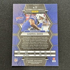 2023 Panini Mosaic Gabriel Davis Green Prizm #23 Bills