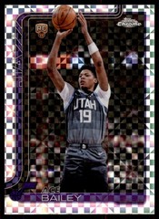 2025-26 Topps Chrome Update Ace Bailey X-Fractor Rookie Card RC #155 Utah Jazz