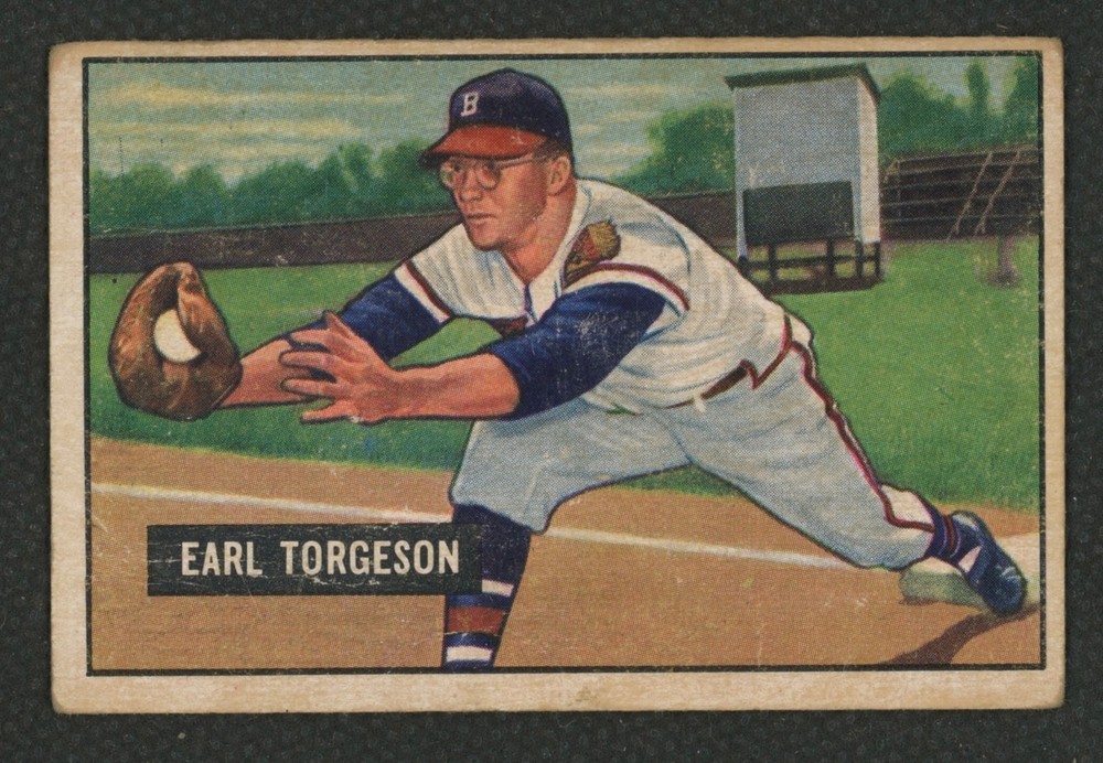 1951 Bowman #99 Earl Torgeson xxx Boston Braves ~ G/VG